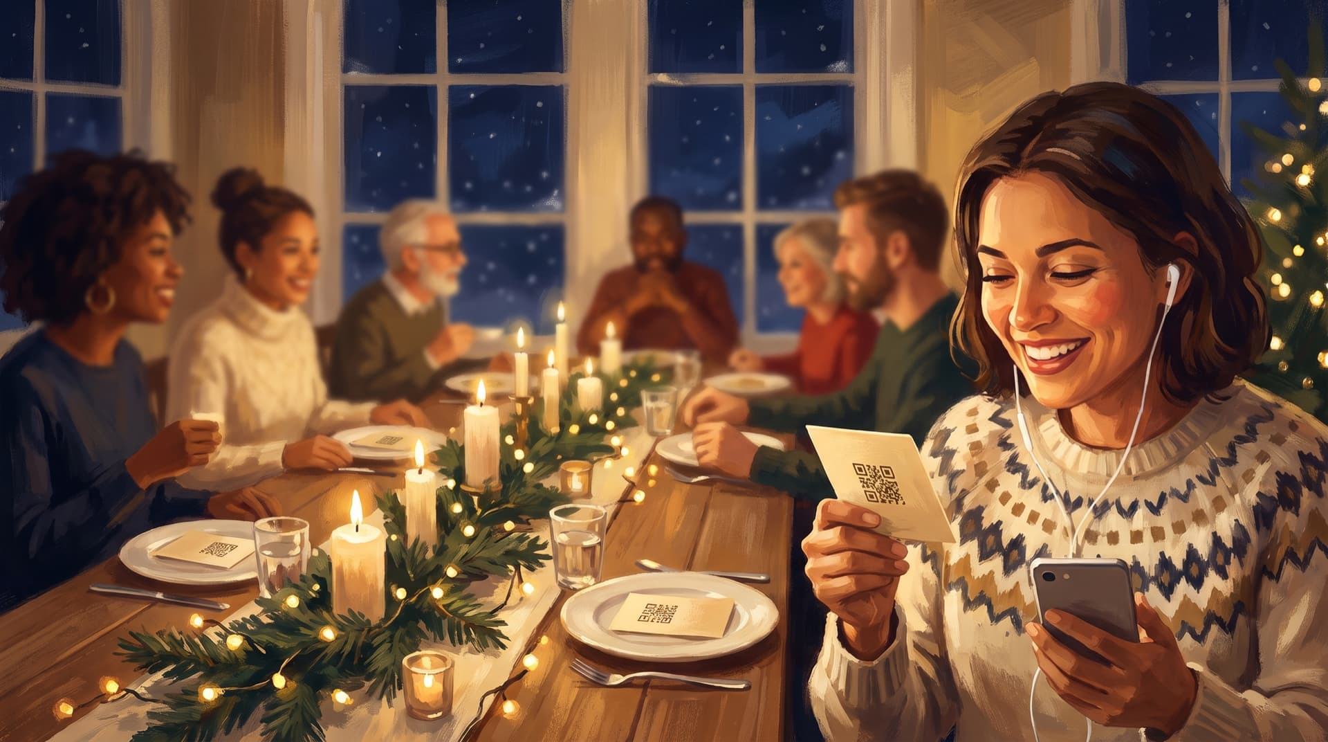 Christmas party favors with a personalized song for every guest